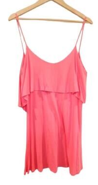 Blue Life Ruffle mini pink dress